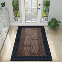 Luxe Home International Luxe Home Block Rubber Coir Door Mat Anti Slip Doormat for Indoor and Outdoor (Brown, 45cm x 75cm) - 45x75 cm, Brown