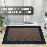 Luxe Home International Luxe Home Block Rubber Coir Door Mat Anti Slip Doormat for Indoor and Outdoor (Brown, 45cm x 75cm) - 45x75 cm, Brown