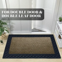 Luxe Home International Luxe Home Block Rubber Coir Door Mat Anti Slip Doormat for Indoor and Outdoor (Yellow, 45cm x 75cm) - 45x75 cm, Yellow