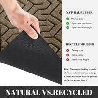 Luxe Home International Luxe Home Block Rubber Coir Door Mat Anti Slip Doormat for Indoor and Outdoor (Yellow, 45cm x 75cm) - 45x75 cm, Yellow