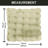 Luxe Home International Luxe Home Bubble Premium Rabbit Fur Cushion Cover 16x16 Inch - Pack of 1, Super Soft Solid Square Pillow Covers for Sofa, Home or Living Room - (Lime, 40x40 cm) - Cushion Covers (Pack of 1), Lime