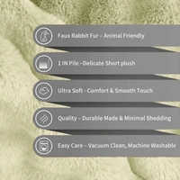 Luxe Home International Luxe Home Bubble Premium Rabbit Fur Cushion Cover 16x16 Inch - Pack of 1, Super Soft Solid Square Pillow Covers for Sofa, Home or Living Room - (Lime, 40x40 cm) - Cushion Covers (Pack of 1), Lime