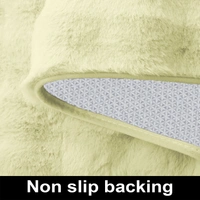 Luxe Home International Bubble Rabbit Fur Carpet Super Soft , Washable, Anti Skid Carpets for Home, Bedroom, Livingroom - ( 3x5 Feet, Gold ) - 3x5 Ft, Gold