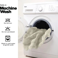 Luxe Home International Luxe Home Bubble Rabbit Fur Carpet Super Soft , Washable, Anti Skid Carpets for Home, Bedroom, Livingroom - ( 3x5 Feet, Taupe ) - 4x5 Feet, Taupe