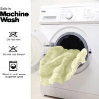 Luxe Home International Bubble Rabbit Fur Carpet Super Soft , Washable, Anti Skid Carpets for Home, Bedroom, Livingroom - ( 4x6 Feet, Gold ) - 4x5 Feet, Gold