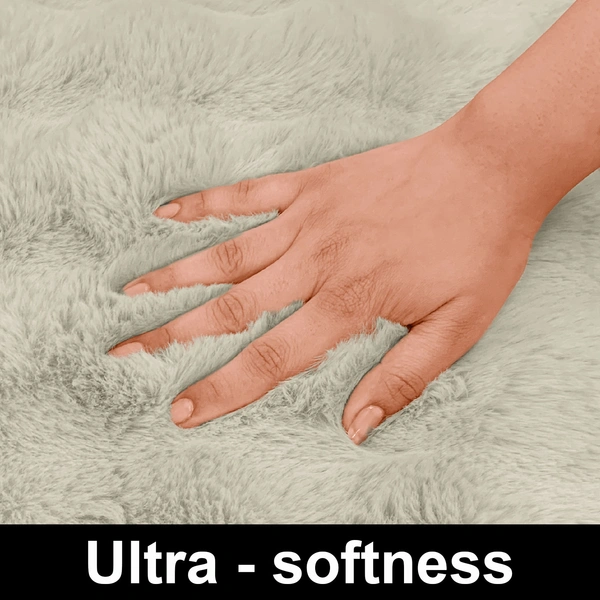 Luxe Home International Luxe Home Bubble Rabbit Fur Carpet Super Soft , Washable, Anti Skid Carpets for Home, Bedroom, Livingroom - ( 4x6 Feet, Taupe ) - 4x5 Feet, Taupe