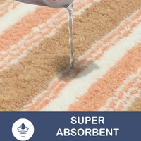 Luxe Home International Luxe Home Capetown Bath Mat (40x60 cm) Super Soft Microfiber, Anti Slip Backing, Washable Bathroom Mat Perfect for Bedroom - Beige - 40x60 cm, Beige