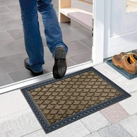 Luxe Home International Luxe Home Coir Door Mat Anti Slip Square Waterproof Doormat for Indoor and Outdoor (Yellow, 40cm x 60cm) - 40x60 cm, Yellow