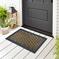 Luxe Home International Luxe Home Coir Door Mat Anti Slip Square Waterproof Doormat for Indoor and Outdoor (Yellow, 40cm x 60cm) - 40x60 cm, Yellow