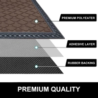 Luxe Home International Luxe Home Coir Door Mat Anti Slip Square Waterproof Doormat for Indoor and Outdoor (Brown, 40cm x 60cm) - 40x60 cm, Brown