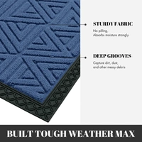 Luxe Home International Luxe Home Coir Door Mat Triangle Anti Slip Waterproof Doormat for Indoor and Outdoor (Blue, 45cm x 75cm) - 45x75 cm, Blue