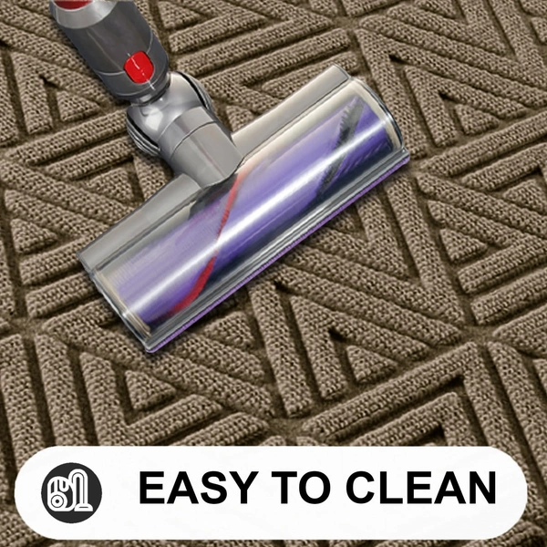 Luxe Home International Luxe Home Coir Door Mat Triangle Anti Slip Waterproof Doormat for Indoor and Outdoor (Yellow, 40cm x 60cm) - 40x60 cm, Yellow