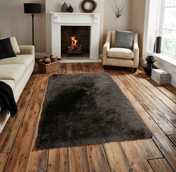 Luxe Home International Luxe Home Comfort Ellure Poly Fiber Anti-Skid Water Absorbant Soaking Washable Carpet Rug for Bedroom (Piece of 1, Cocoa, 4' x 6' ) - 4x6 Ft, Cocoa