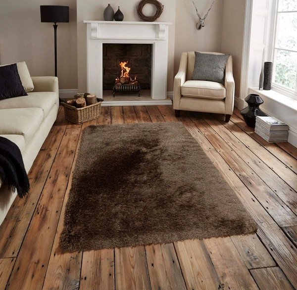 Luxe Home International Luxe Home Comfort Ellure Poly Fiber Anti-Skid Water Absorbant Soaking Washable Carpet Rug for Bedroom (Piece of 1, Taupe, 3' x 5' ) - 3x5 Ft, Taupe