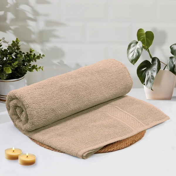 Cotton Bath Towel 450 GSM Quick Dry Large Size Bathroom Towels for Men & Women, Home, Kitchen, Gym, Spa (70x137 cm, Taupe)