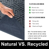 Luxe Home International Luxe Home Cube Rubber Coir Door Mat Anti Slip Doormat for Indoor and Outdoor (Grey, 45cm x 75cm) - 45x75 cm, Grey