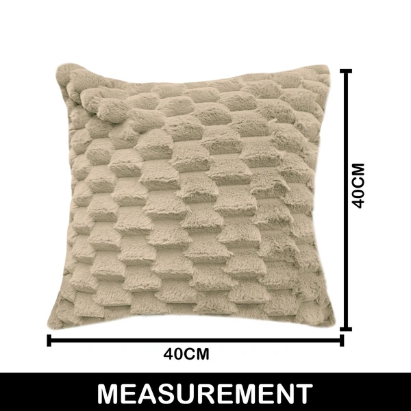Luxe Home International Luxe Home Cushion Cover Super Soft Decorative Cushion Cover for Sofa, Bedroom, Living Room Cushion Cover 16 Inch x 16 Inch Beige-Pack of 1 - 16 inch x 16 inch, Beige