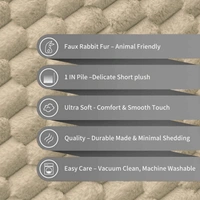 Luxe Home International Luxe Home Cushion Cover Super Soft Decorative Cushion Cover for Sofa, Bedroom, Living Room Cushion Cover 16 Inch x 16 Inch Beige-Pack of 1 - 16 inch x 16 inch, Beige