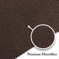 Luxe Home International Bathmat Bostan Microfiber 1600 GSM Anti-Skid ( Coffee , 38 Cm x 58 Cm , Pack of 1 ) - 40x60 cm, Coffee