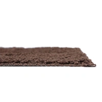 Luxe Home International Bathmat Bostan Microfiber 1600 GSM Anti-Skid ( Coffee , 38 Cm x 58 Cm , Pack of 1 ) - 40x60 cm, Coffee