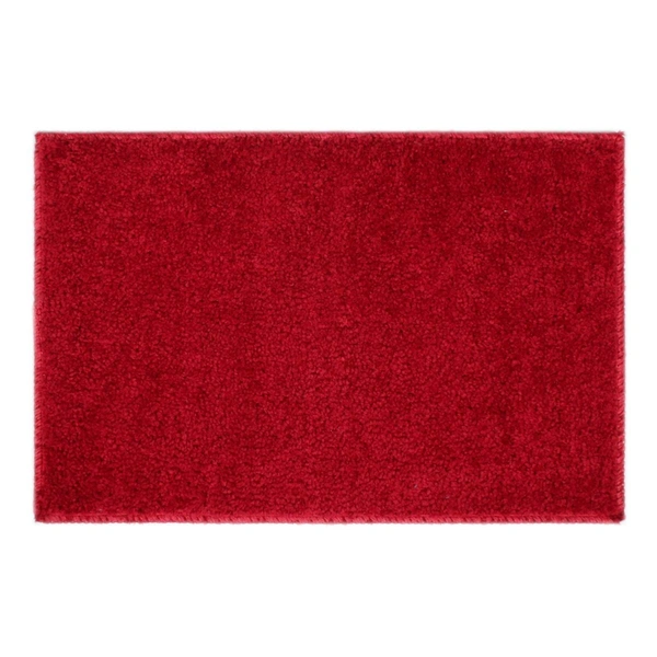 Luxe Home International Bathmat Bostan Microfiber 1600 GSM Anti-Skid ( Maroon , 38 Cm x 58 Cm , Pack of 1 ) - 40x60 cm, Maroon
