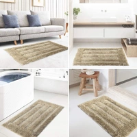 Luxe Home International Bathmat Classic Microfiber 2500 GSM Anti-Skid ( 40x60 cm, Anti Gold, Pack of 1 ) - 40x60 cm, Anti Gold