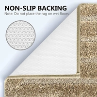 Luxe Home International Bathmat Classic Microfiber 2500 GSM Anti-Skid ( 40x60 cm, Anti Gold, Pack of 1 ) - 40x60 cm, Anti Gold