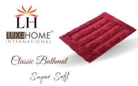Luxe Home International Bathmat Classic Microfiber 2500 GSM Anti-Skid ( 45x75 cm, Grey, Pack of 1 ) - 45x75 cm, Grey