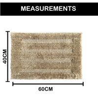 Luxe Home International Bathmat Classic Microfiber 2500 GSM Anti-Skid ( 40x60 cm, Anti Gold, Pack of 1 ) - 40x60 cm, Anti Gold