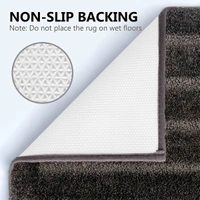 Luxe Home International Bathmat Classic Microfiber 2500 GSM Anti-Skid ( 45x75 cm, Arabic Coffee, Pack of 1 ) - 45x75 cm, Arabic Coffee