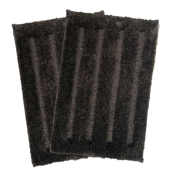 Luxe Home International Bathmat Classic Microfiber 2500 GSM Anti-Skid ( 40x60 cm, Arabic Coffee, Pack of 2 ) - 40x60 cm, Arabic Coffee