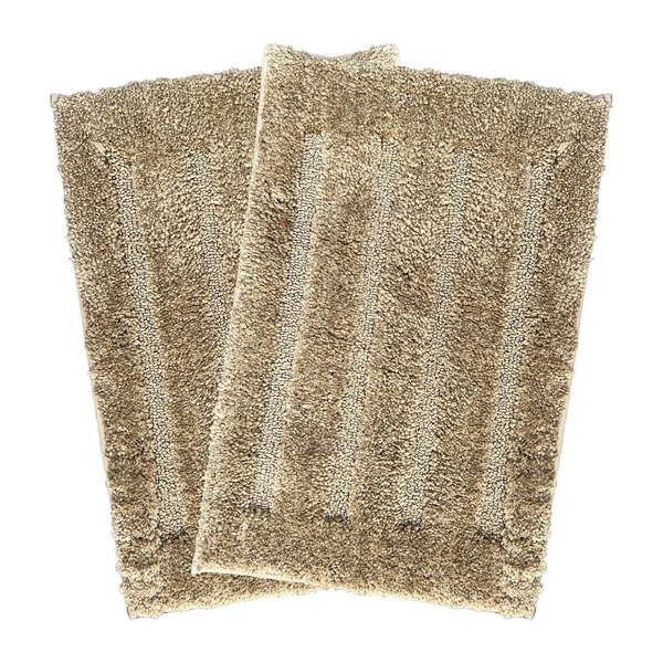 Luxe Home International Bathmat Classic Microfiber 2500 GSM Anti-Skid ( 40x60 cm, Anti Gold, Pack of 2 ) - 40x60 cm, Anti Gold