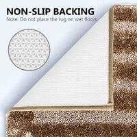 Luxe Home International Bathmat Classic Microfiber 2500 GSM Anti-Skid ( 45x75 cm, Mocka, Pack of 1 ) - 45x75 cm, Mocka