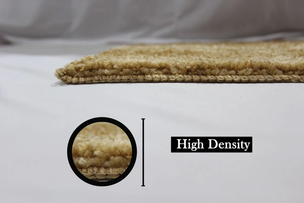 Luxe Home International Bathmat Comfort Microfiber 1600 GSM Anti-Skid ( 58x140 cm, Beige, Pack of 1 ) - Beige