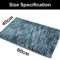 Luxe Home International Bathmat Hawaii Microfiber 2500 GSM Anti-Skid ( Charcoal , 40 Cm x 60 Cm , Pack of 1 ) - 40x60 cm, Charcoal