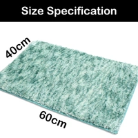 Luxe Home International Bathmat Hawaii Microfiber 2500 GSM Anti-Skid ( Aqua , 40 Cm x 60 Cm , Pack of 1 ) - 40x60 cm, Aqua
