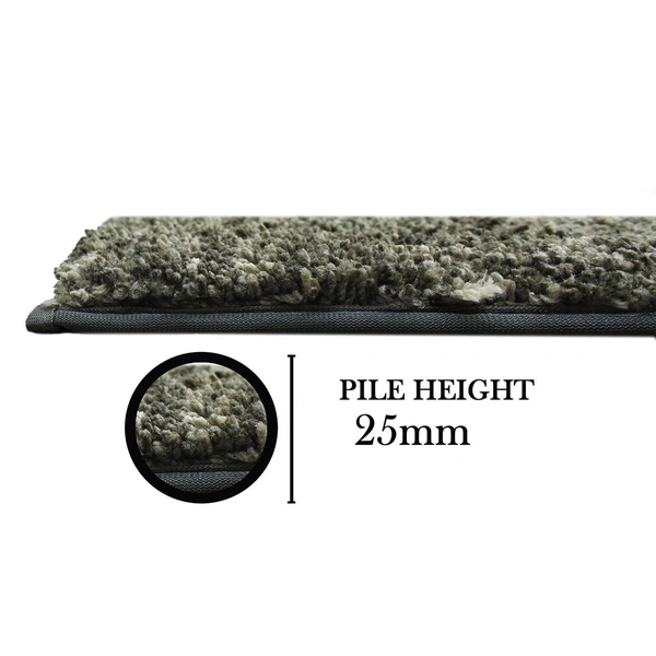 Luxe Home International Bathmat Hawaii Microfiber 2500 GSM Anti-Skid ( Hunter Green , 60 Cm x 90 Cm , Pack of 1 ) - 60x90 cm, Hunter Green