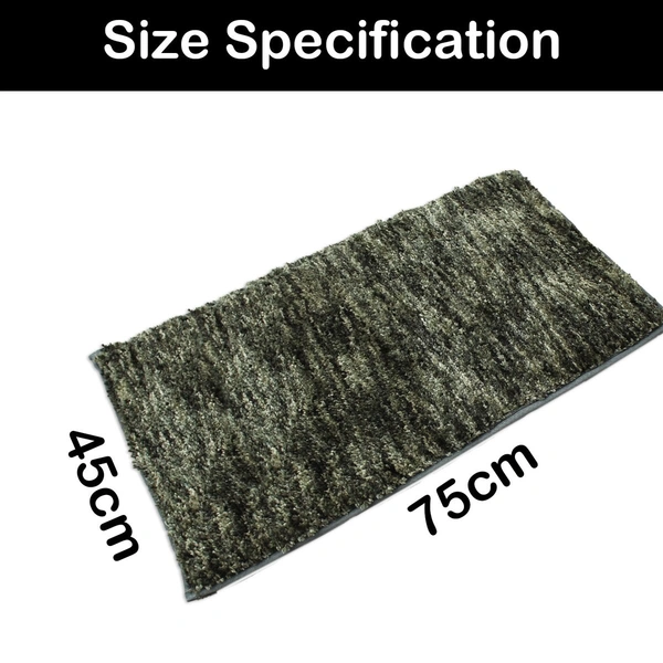 Luxe Home International Bathmat Hawaii Microfiber 2500 GSM Anti-Skid ( Hunter Green , 45 Cm x 75 Cm , Pack of 1 ) - 45x75 cm, Hunter Green