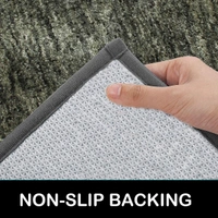 Luxe Home International Bathmat Hawaii Microfiber 2500 GSM Anti-Skid ( Hunter Green , 60 Cm x 90 Cm , Pack of 1 ) - 60x90 cm, Hunter Green