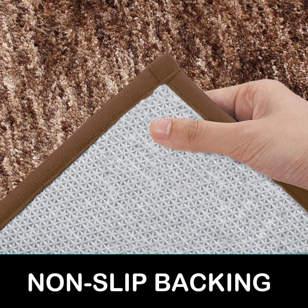 Luxe Home International Bathmat Hawaii Microfiber 2500 GSM Anti-Skid ( Rock Brown , 60 Cm x 90 Cm , Pack of 1 ) - 60x90 cm, Rock Brown