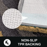 Luxe Home International Bathmat Italia Microfiber 2500 GSM Anti-Skid Super Soft ( A.Gold , 40 Cm x 60 Cm , Pack of 1 ) - 40x60 cm, Anti Gold