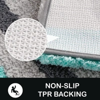 Luxe Home International Bathmat Italia Microfiber 2500 GSM Anti-Skid Super Soft ( Aqua , 40 Cm x 60 Cm , Pack of 1 ) - 40x60 cm, Aqua