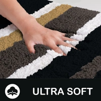 Luxe Home International Bathmat Italia Microfiber 2500 GSM Anti-Skid Super Soft ( Anthra , 40 Cm x 60 Cm , Pack of 1 ) - 40x60 cm, Anthra