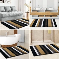 Luxe Home International Bathmat Italia Microfiber 2500 GSM Anti-Skid Super Soft ( Anthra , 40 Cm x 60 Cm , Pack of 1 ) - 40x60 cm, Anthra