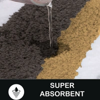 Luxe Home International Bathmat Italia Microfiber 2500 GSM Anti-Skid Super Soft ( Anthra , 40 Cm x 60 Cm , Pack of 1 ) - 40x60 cm, Anthra