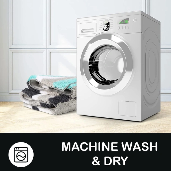 Luxe Home International Bathmat Italia Microfiber 2500 GSM Anti-Skid Super Soft ( Aqua , 40 Cm x 60 Cm , Pack of 1 ) - 40x60 cm, Aqua