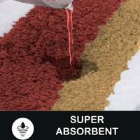 Luxe Home International Bathmat Italia Microfiber 2500 GSM Anti-Skid Super Soft ( Cinnamon , 40 Cm x 60 Cm , Pack of 1 ) - 40x60 cm, Chinnamon