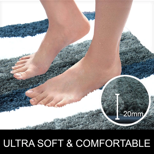 Luxe Home International Runner Jaricho Microfiber 2500 GSM Anti-Skid ( 2Ft x 5Ft , F.Green , Pack of 1 ) - 2x5 Ft, F.Green