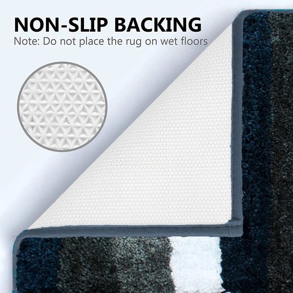 Luxe Home International Runner Jaricho Microfiber 2500 GSM Anti-Skid ( 2Ft x 5Ft , F.Green , Pack of 1 ) - 2x5 Ft, F.Green