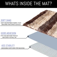 Luxe Home International Bathmat Jaricho Microfiber 2500 GSM Anti-Skid ( 40Cm x 60Cm , Amber , Pack of 1 ) - 40x60 cm, Amber